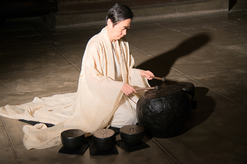 夜ノ駅舎の音浴会〜永田砂知子 波紋音コンサート〜